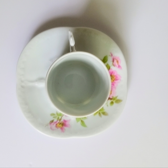 Limoges Giraud vintage tea cup demi tasse with saucer - Picture 7 of 8